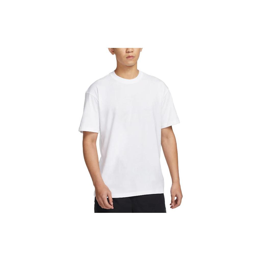 Nike T Shirts Men's White Crew Neck Moderate Straight Fit DZ2887-100