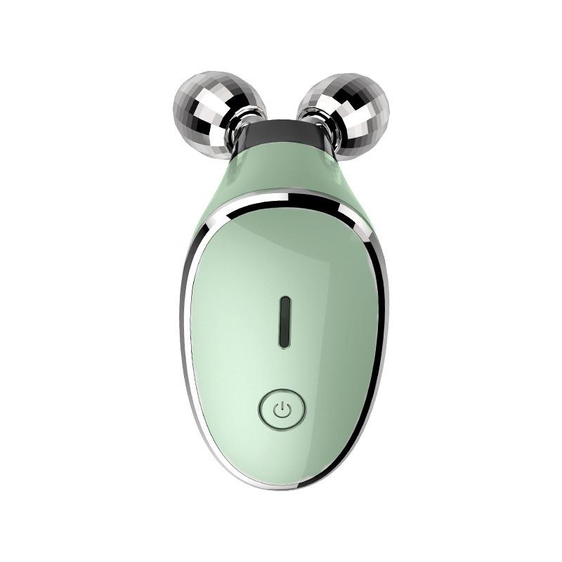 

Массажер для лица EMS с двумя шариками, бытовой микроток, вибрация, световой узор, омоложение, V-образный прибор для красоты лица