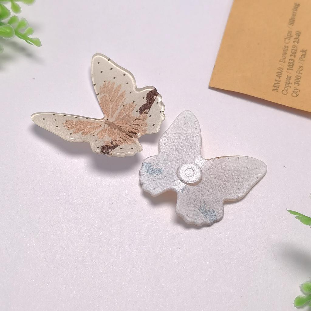Resin Colourful Butterfly Decoration Insect Flat Back Charms for Phone Case Hairpin Scrapbook Shoes Clothing Decoration Crafts