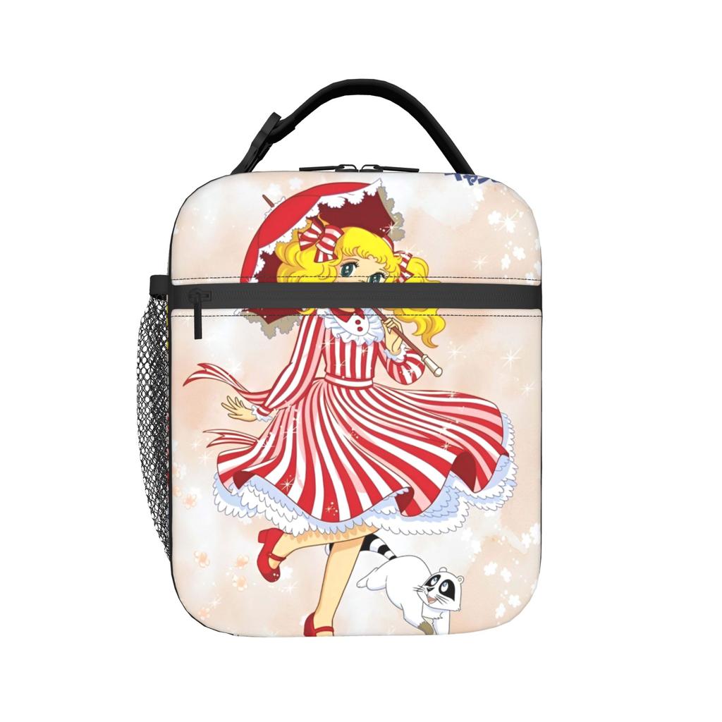 Candy Candy Insulated Lunch Bags Leakproof Romance Anime Manga Lunch Container Cooler Bag Lunch Box Tote School Outdoor