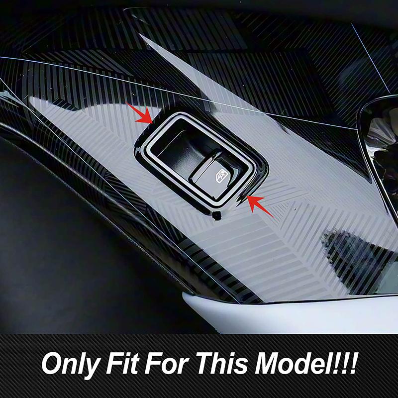 Car Styling Window Glass Lifting Buttons Frame Decoration Cover Trim For BYD Seal EV -2024 Interior Accessories