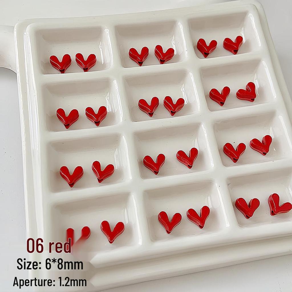 Japanese Heart Beaded Alloy Necklace & Bracelet DIY Kit