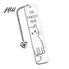 Funny Quote Bookmark Cute Cat Bookmark, Metal Page Marker with Creative Durable Quotes, Stainless Steel for Readers, Lover Gift Cartoon