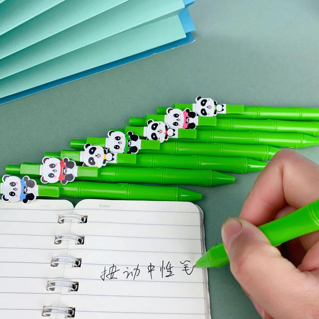50pcs Panda Neutral pen 0.5 mm Kawaii Writing ballpoint pen School Stationery Supplies Aesthetic Pretty Stationery