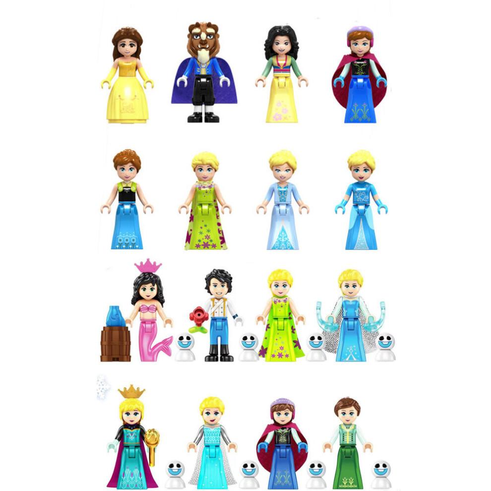 (Style G 24pcs) 24PCS Beauty and the Beast Minifigures Toys