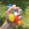 5pcs 3.5cm Soft Rubber Squeeze Ball Grape Ball Stress Relief Sensory Toy for Kids Party Favors Pinata Fillers Christmas Gift