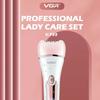 VGR V-733 6-in-1 Multi Functional Hair Trimming Set Home Shaver Ear and Nose Hair Full Body Private Area Hair Removal Machine IPX7 Waterproof Set