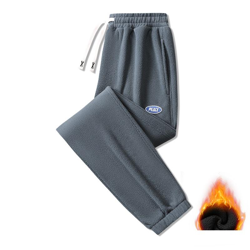 Осенние и зимние длинные брюки из бархата для мужчин — фото 4