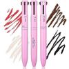 Aisiting 3pcs 4 In 1 Makeup Pen, Touch Up 4-in-1 Makeup Pen Eye Liner, Brow Liner, Lip Liner, Highlighter, Multi-functional Portable Beauty Product