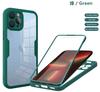 360 Degree Full Protect Liquid Silicon Case for iPhone 16 16E 15 14 13 12 11 Pro Max X XR SE Plus Shockproof Cover Screen Film