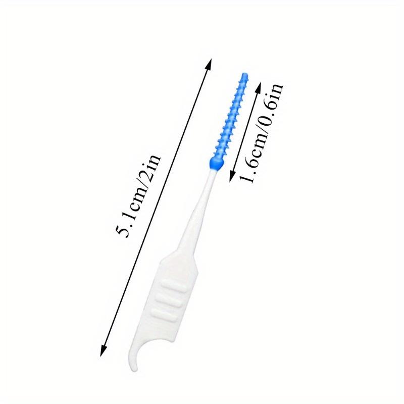 150Pcs/Box Interdental Silicone Brushes Dental Toothpicks Brush Between Teeth Dental Floss Oral Brace Cleaning With Thread