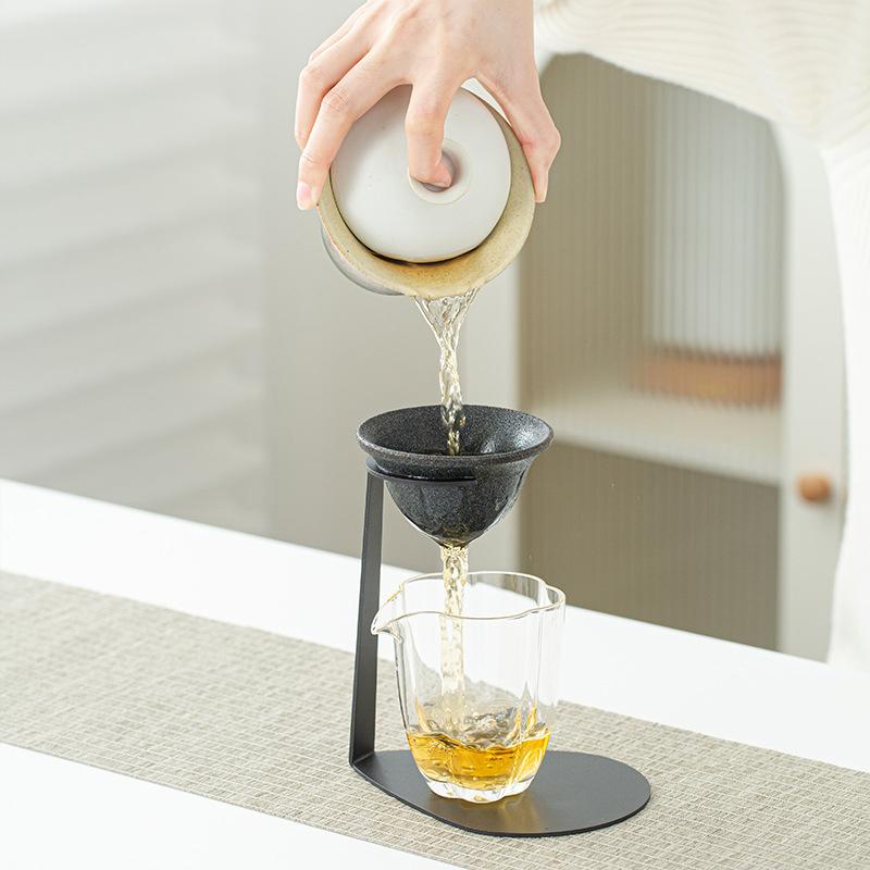 Keramiksteinmaterial Einteiliger Gebrannter Porenloser Teefilter - Sieb für losen Tee - Präzisionskaffeefilter