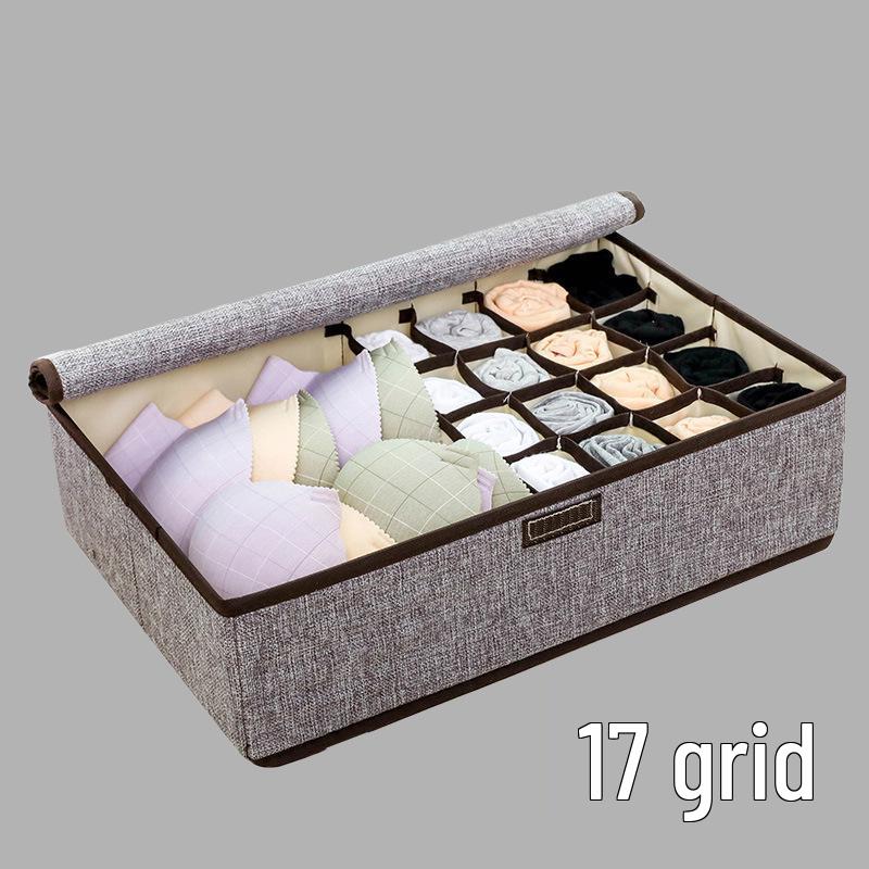 

Органайзер для ящика с несколькими отделениями для нижнего белья и носков Linen PP board washable