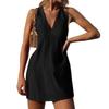 Women's Fashion Casual Deep V-Neck Slim Sleeveless Dresses