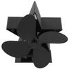 4 Blade Thermal Ht Powered Wood Stove Fan Fireplace Accessory for Ht Distribution