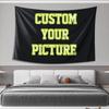 Custom Tapestry Your Any Size Picture Polyester Printed Bar Bedroom Tapestry Blanket Customize Tapestry Room Background Decor