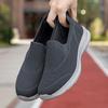 Couples Slip-on Casual Shoes Lightweight Flats Breathable Knitted Loafers Women Men Comfortable Daily Walking Shoes