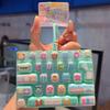 Animals Theme Mechanical Keyboard Pressable Keys Candy Color Keycap Keychain  Bookbag Decor