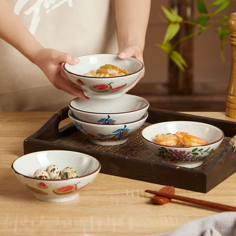 Yilan Vintage Chinese Style Ceramic Rice Bowls