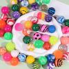 10/20/30 Stück Mini Hüpfball Kinder Indoor Outdoor Elastische Sprungbälle Spielzeug Schwimmender Ball Ei Verdrehmaschine Spielzeug für Kinder TMZ
