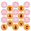 9Pcs Plastic Christmas Cookie Cutters 3D Biscuit Embosser Molds Cookie Stamp  New Year Party