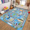 Fun Overview View of the Urban Road Carpet  Living Room Decor Sofa Rug Kid's Play Mat Bedroom Bedside Rug Kid Room Mat Doormat