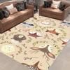 Vivid Jungle Wildlife Park Mat Mat Suitable for Colorful Animals Road in Living Rooms Bedrooms Outdoor Areas and Wildlife Parks