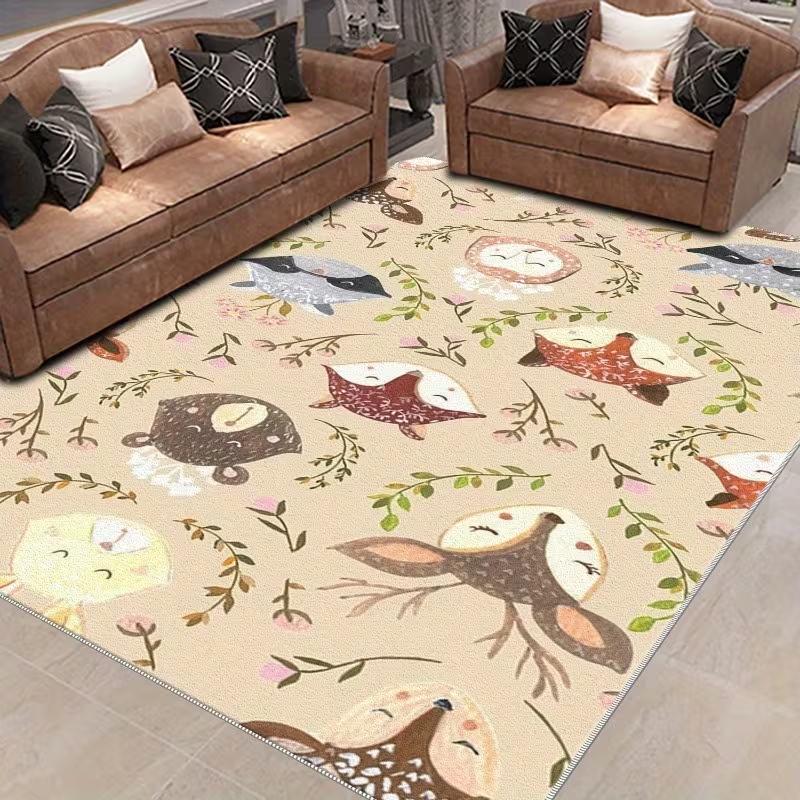 1PC Forest Animal Themed Carpet Is Lightweight and Easy To Summerfloor Mats in Living Rooms Rooms Balconies and Room Decorations 40X60cm