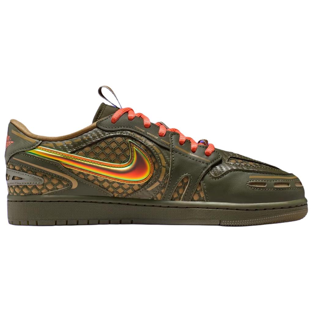 Jordan Air 1 MM V3 Bequeme Passform Niedrige Retro-Basketballschuhe Unisex Sneaker Olivgrün HQ2186-300