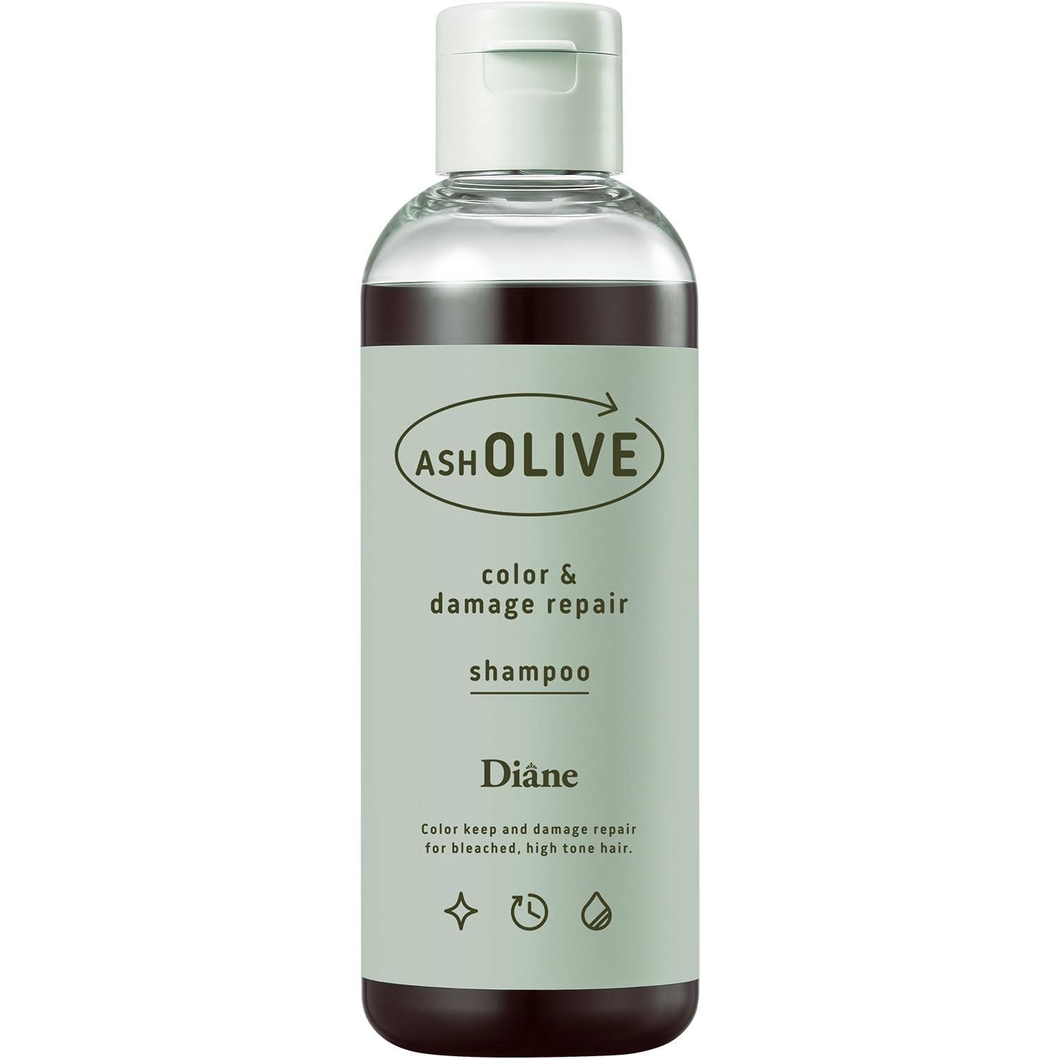 

Diane Color Shampoo Ash Olive [Reduces yellowing, charges color & repairs damage] 200ml