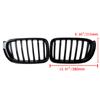 Rhyming Front Bumper Kidney Grille Meteor Racing Air Intake Grill Car Accessories Fit For BMW X3 X4 F25 F26 2014 2015 2016