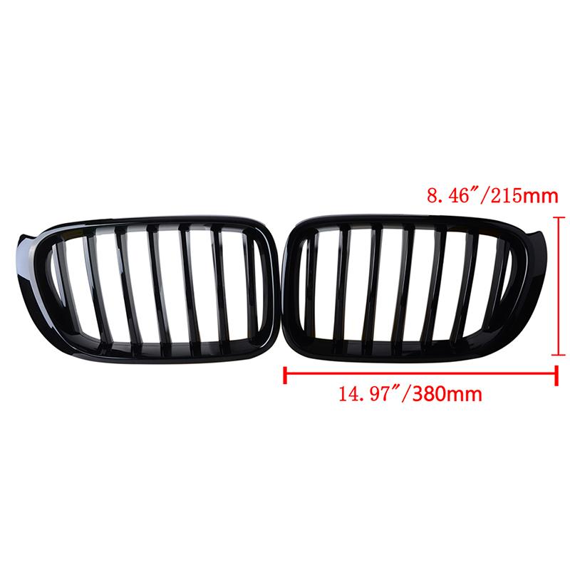 Rhyming Front Bumper Kidney Grille Meteor Racing Air Intake Grill Car Accessories Fit For BMW X3 X4 F25 F26 2014 2015 2016