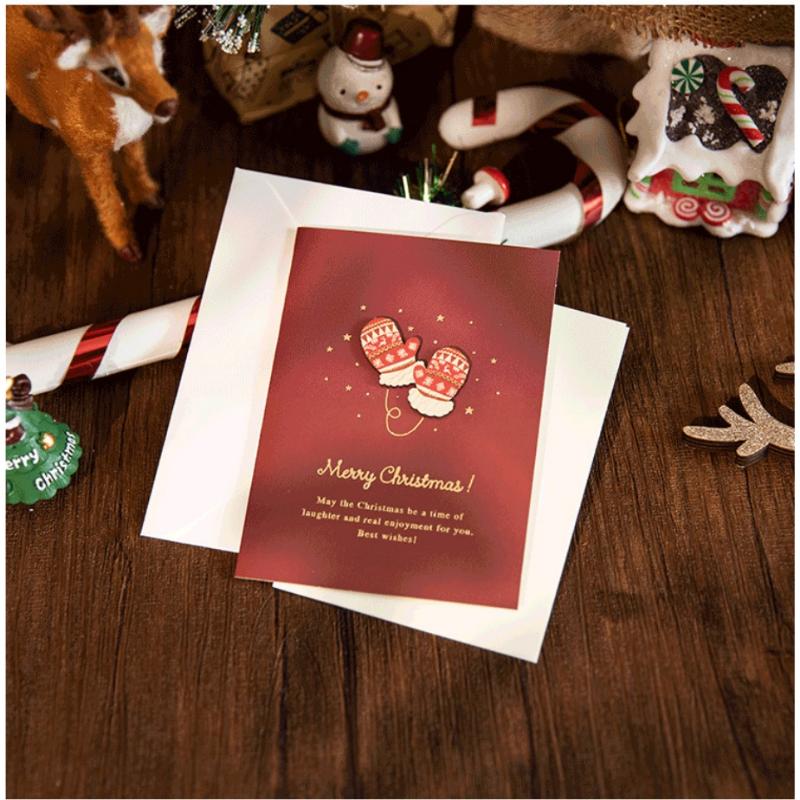 Merry Christmas Cards Set With Envelope New Year Wishes Christmas Gifts Decorative Greeting Xmas Postcards For Xmas 2026