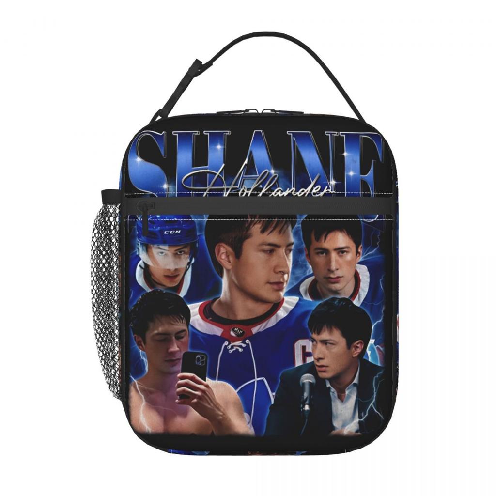 Shane-Hollander Bootleg Heated Rivalry Insulated Lunch Bag Food Container Leakproof Cooler Thermal Lunch Boxes For School Office