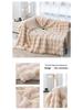Cozy Plush Faux Rabbit Fur Blanket - All-Season Sofa or Office Nap Cover