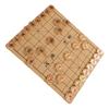 Chinese Chess Set Xiangqi Game Traditional Aluminium Golden Comfortable Touch with Storage Case Board Game for Collection