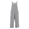 Tooxika New Style Casual Loose Sleeveless Jumpsuit For Women Solid Color Cotton And Linen Suspenders Wide Leg Pants
