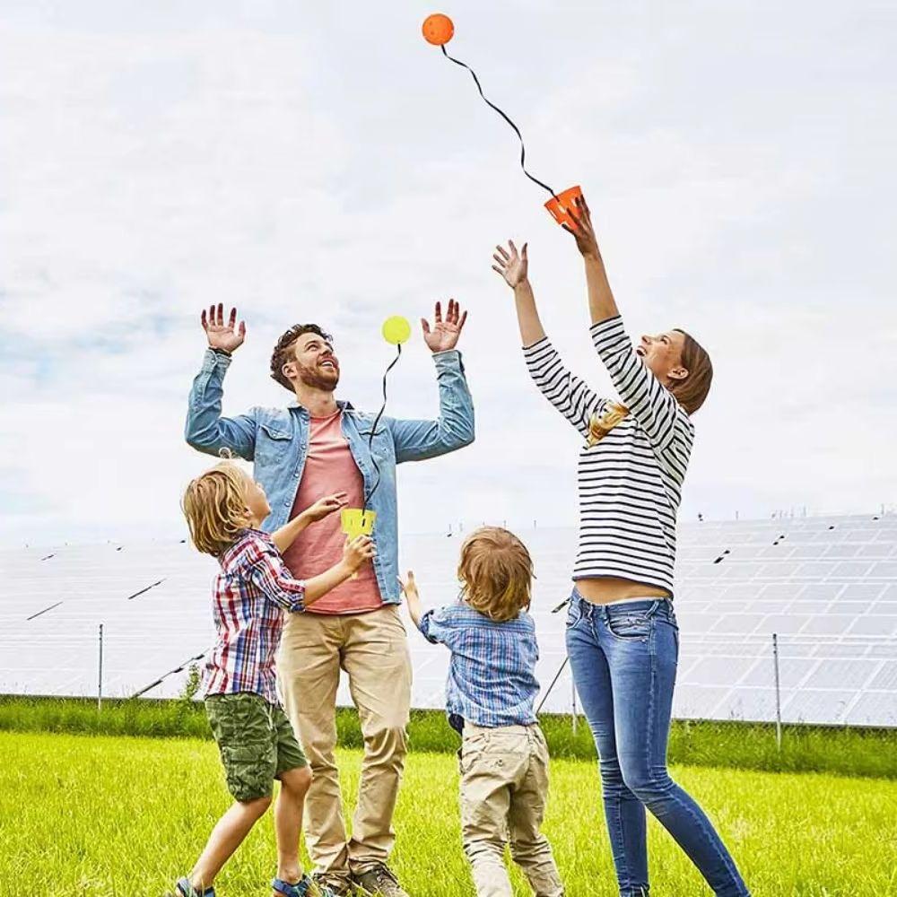 Receiving Ball Sensor TrainerThrowing Catching Game Set Outdoor Toy Catching Set Children's Hand Eye Coordination Training