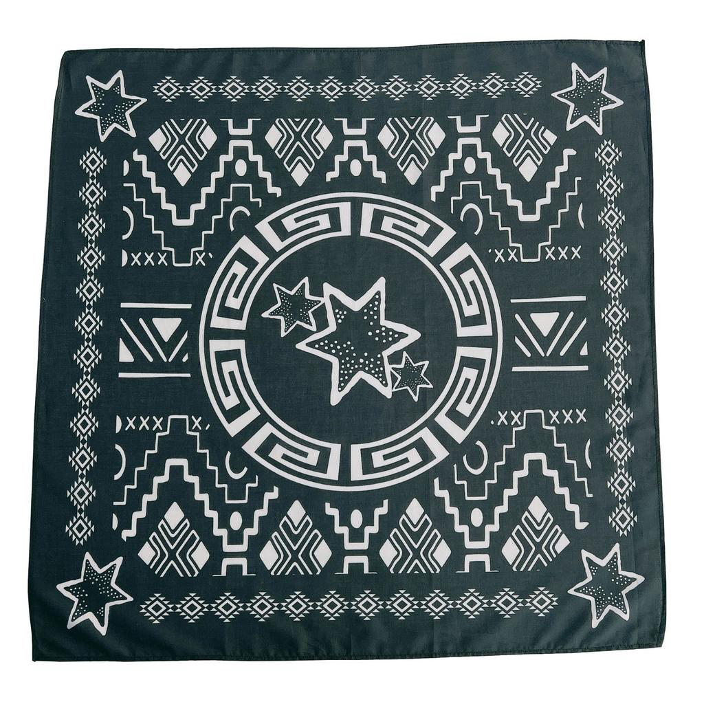 Exclusive for European and American Printing Sunscreen Outdoor Sports Multi-functional Hip-hop Cotton Square Scarf Women's Scarf Silk Scarf