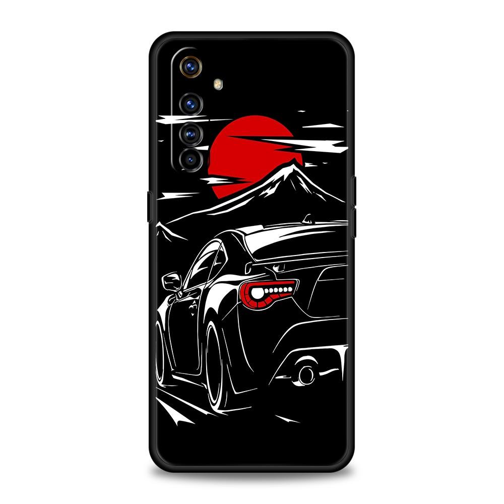 

Japan JDM Sports Cars Male Men For Realme GT Neo2 3 Phone Case For Realme 9 8 7 6 GT2 Pro Plus 5G 8i 9i C3 C21 C11 C25 C35 Cover Realme 8 Pro