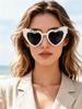Mommy To Be Heart Shaped Pearl Sunglasses Baby Shower Party Favors Glasses For Pregnant Women Maternity Photoshoots KJ305