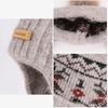Winter Outdoor Cold and Warm Ear Protection Big Head Circumference Knitted Wool Hat Women