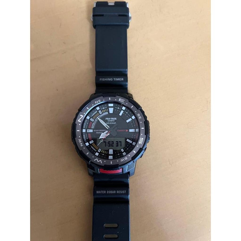 Used PRO TREK Black Fishing Timer Watch