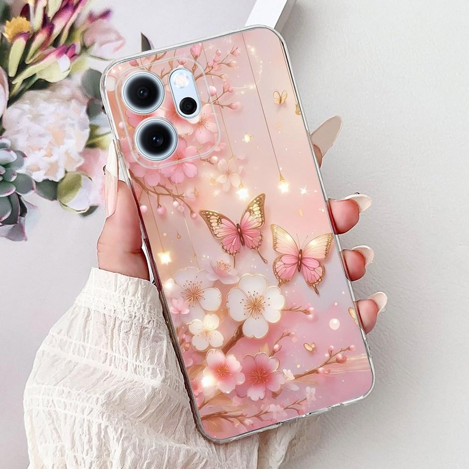 For Cover OPPO Reno 14F 2025 Case Reno14F Popular Bamboo Bowknot Soft Silicone Clear TPU Bumper For OPPO Reno14 F CPH2743 Shells