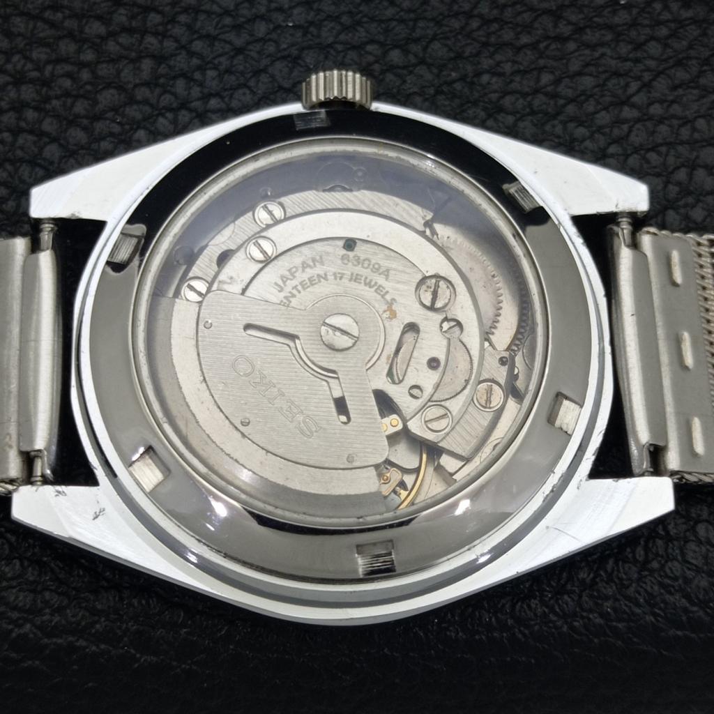 REFURBISHED VINTAGE SEIKO 5 AUTOMATIC 6309A JAPAN MENS BLUE DIAL WATCH a440844-4