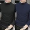 2-Pack Men's Modal Mid-Neck Long-Sleeve T-Shirts for Spring and Autumn