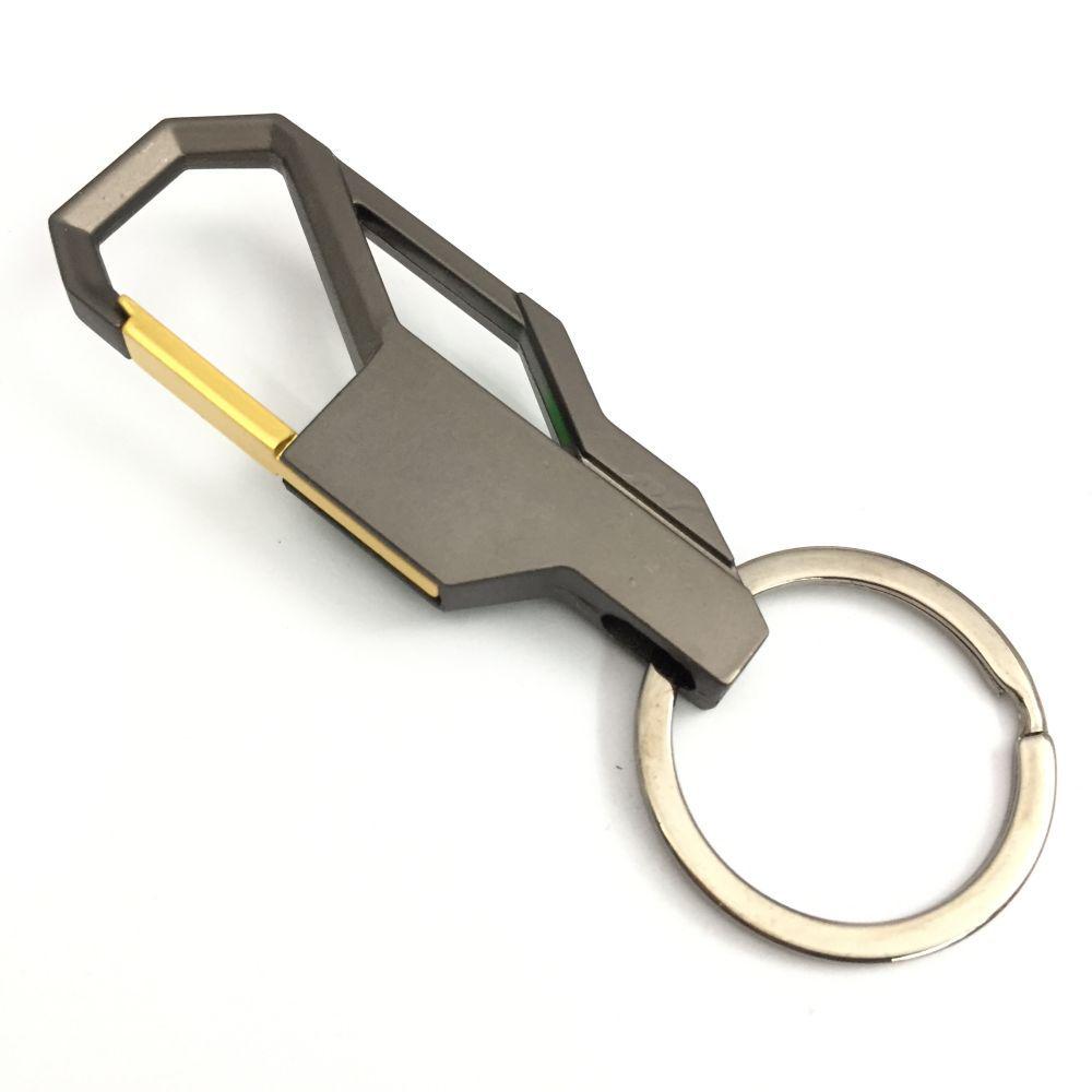 Creative Metal Keychain with Laser Engraving for Logo and Anti-lost Function 85*25 mm