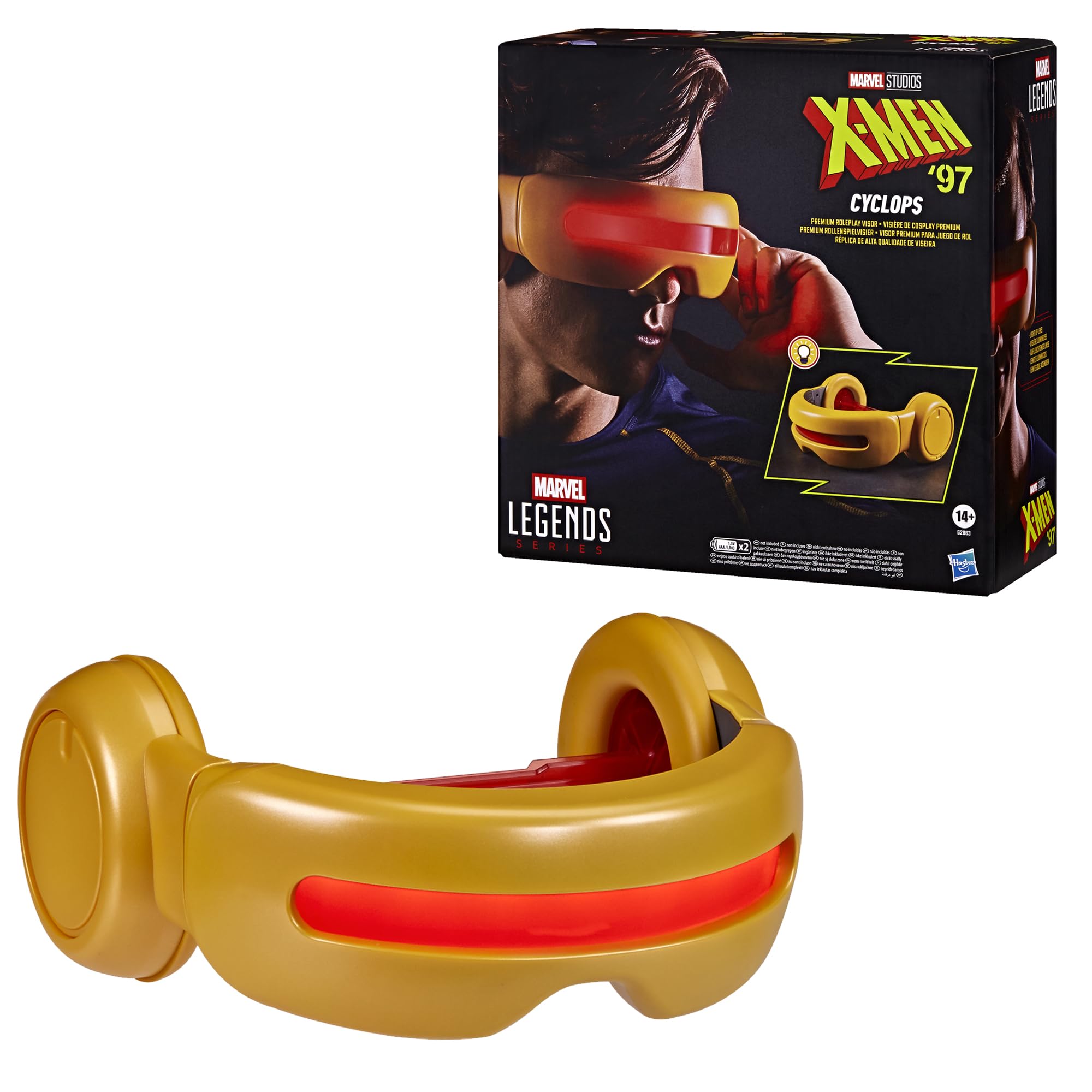 Hasbro MARVEL Legends Series Cyclops Premium Adult Collectible Animation Gear G2063 X-MEN 97 Role-Playing Visor, (Authentic)