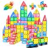30/50/100PCS Magnetic Building Blocks Construction Set 3D Toys For Kids Montessori Educational STEM Blocks Toys With Wheels