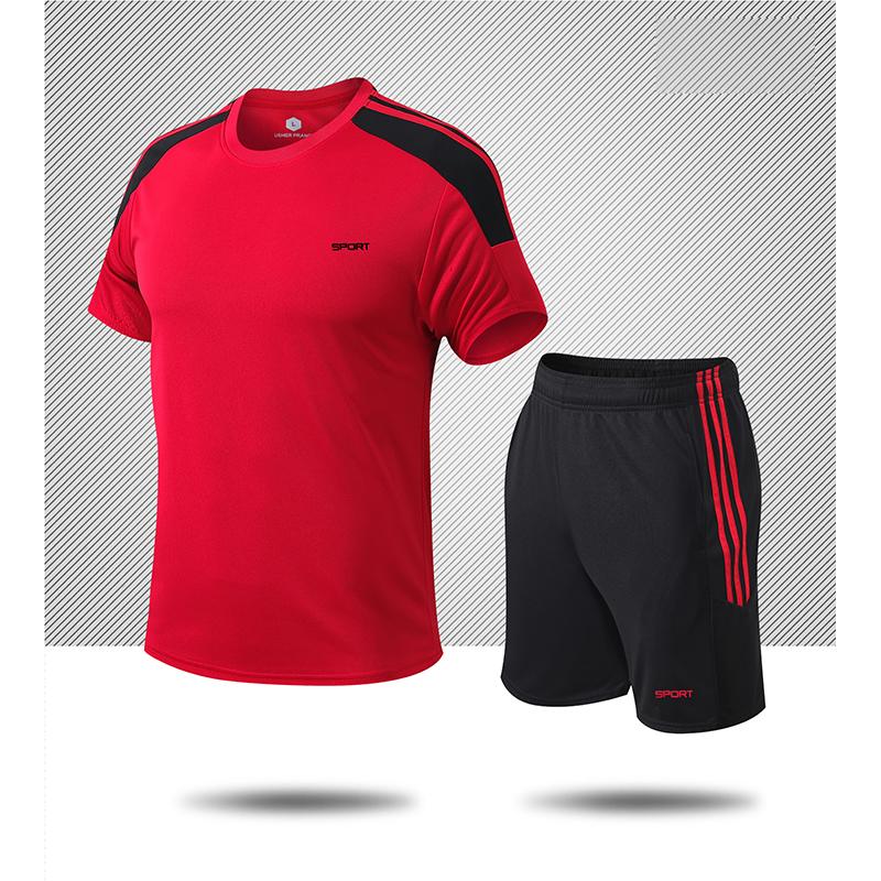 Sports Jersey De Basketball Uniform for Men Breathable Short Sleeve Outdoor Football Uniforms 2pcs Set Gym Suit Running Dry Fit
